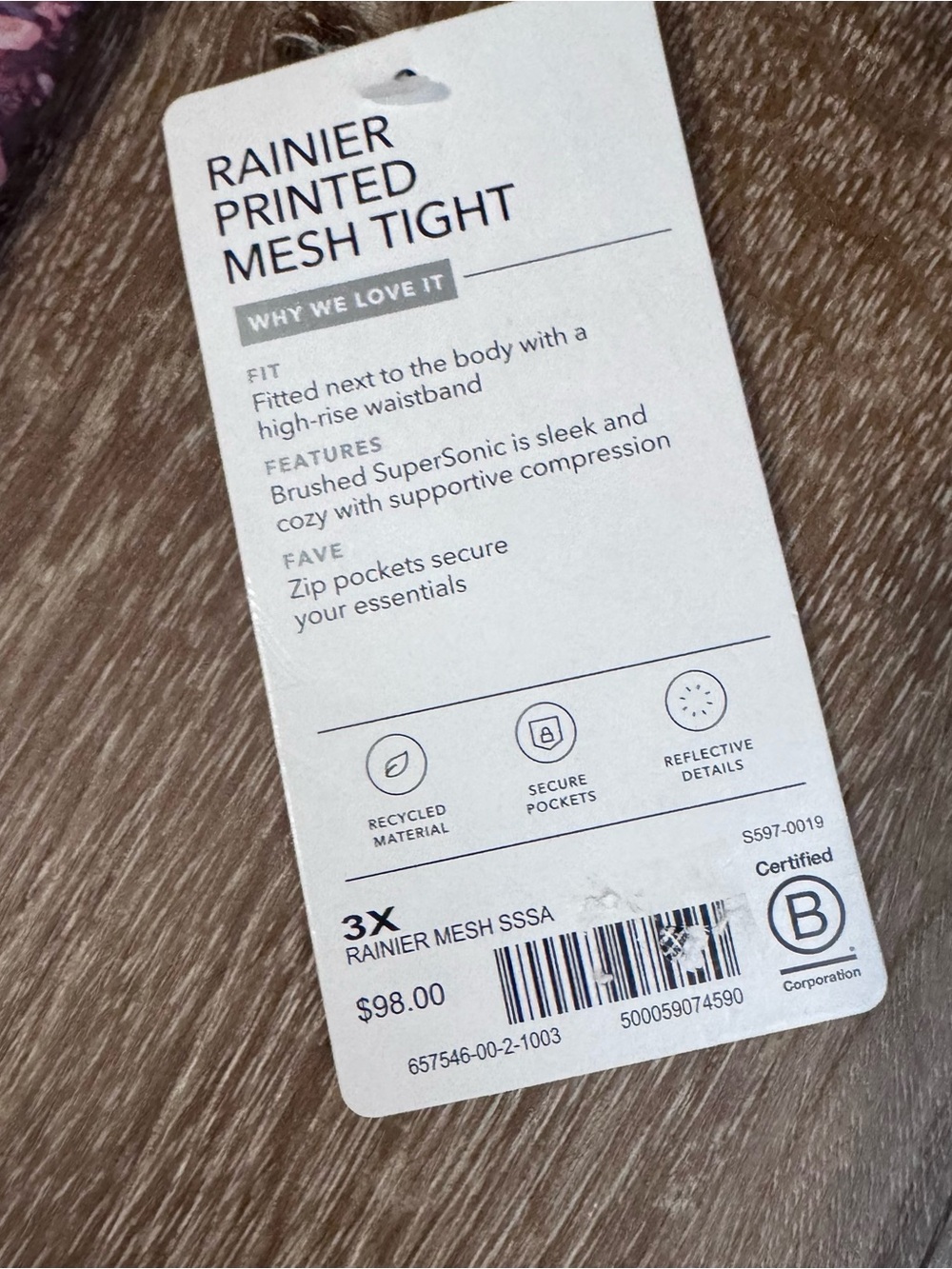 Athleta Rainier Printed Mesh Tights - Picture 11 of 11